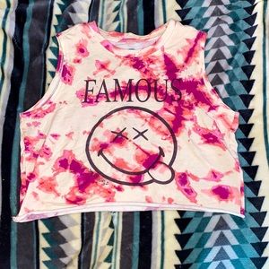 Cropped, Old Navy tie dye top.